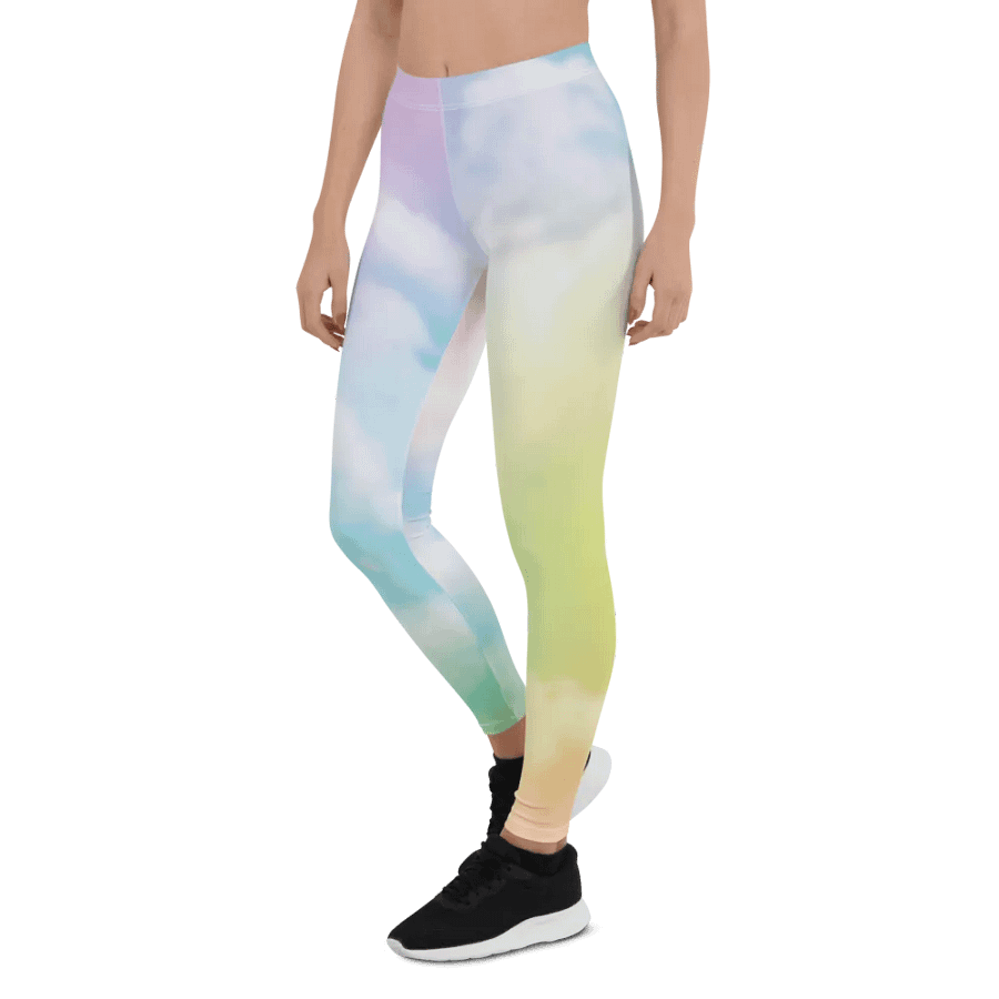 Blur cloud rainbow Design Legging - V5 product image (6)