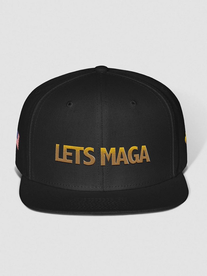 LETS MAGA Ember Wool Snapback Cap product image (9)