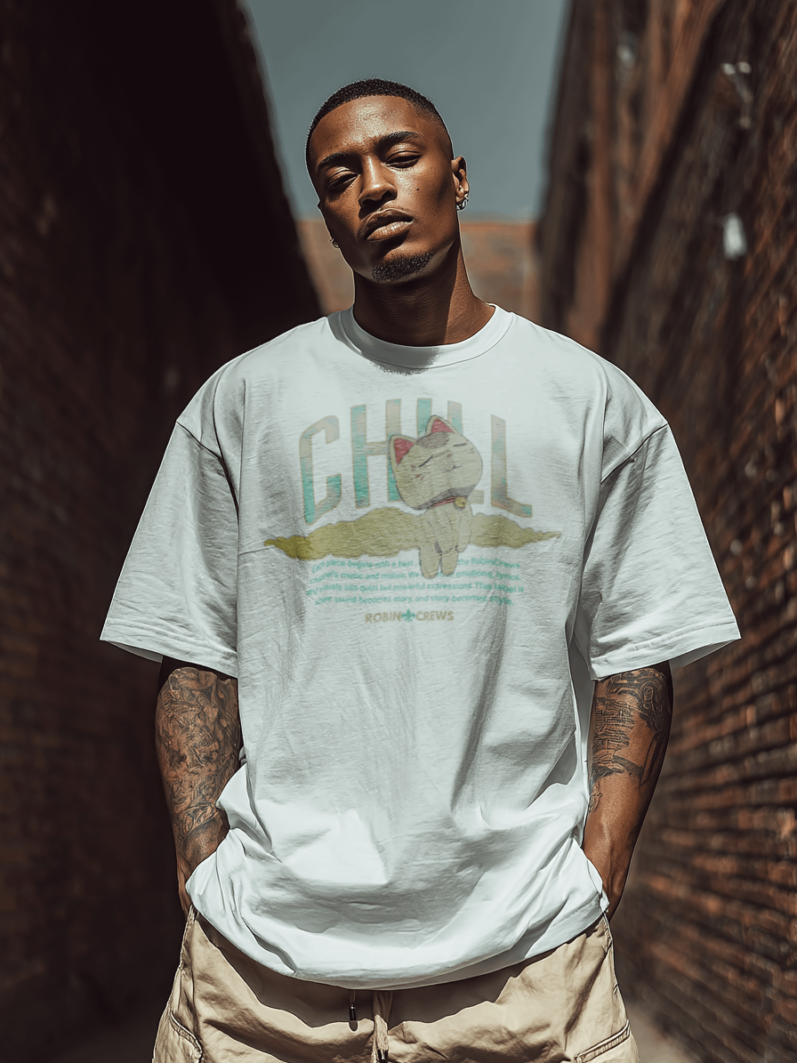 Chill Cat T Shirt Robin Crews product image (3)