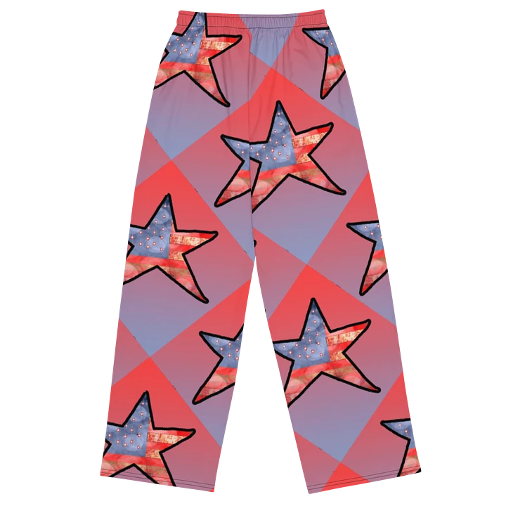 American Flag Star Wide Leg Pants product image (1)