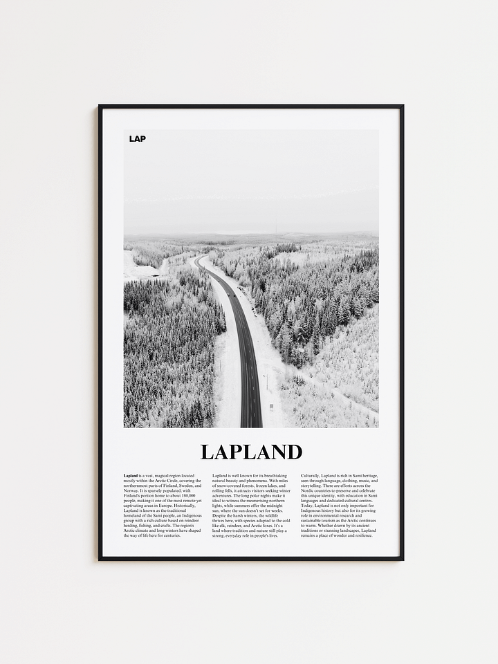 Lapland 01 Newspaper Poster product image (1)
