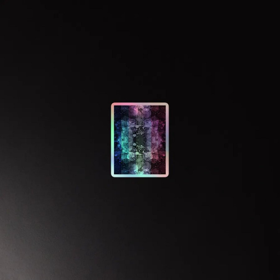 Bigender Pride Flag Sticker (Textured Variation) product image (4)
