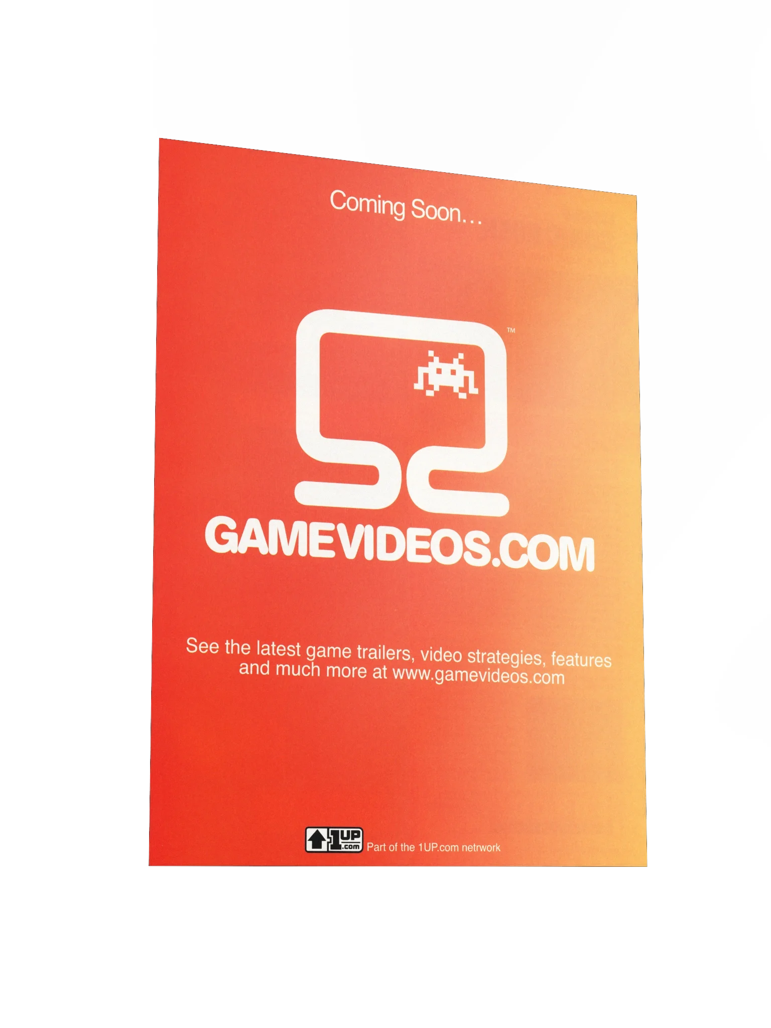 Gamevideos.com - Promotional Poster/Flyer product image (3)