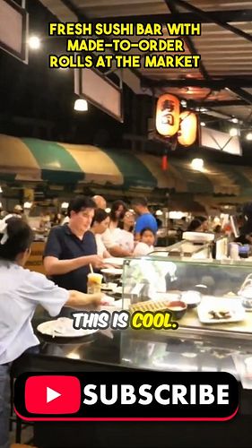 Sushi bar at a night market in Thailand?!
