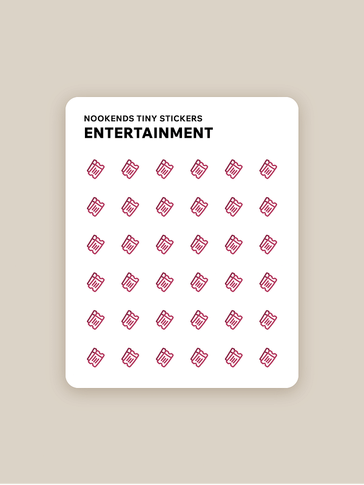 Tiny Stickers: Entertainment FREEBIE product image (1)