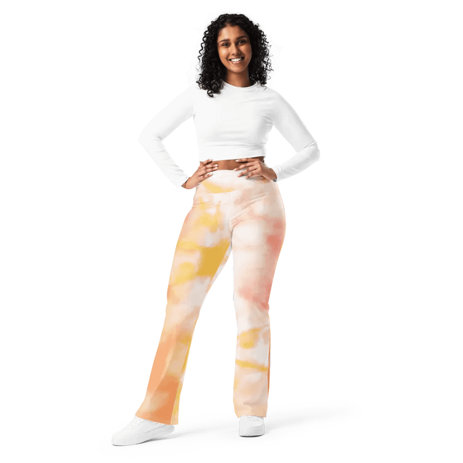 Sunset Burst Flare Leggings product image (8)