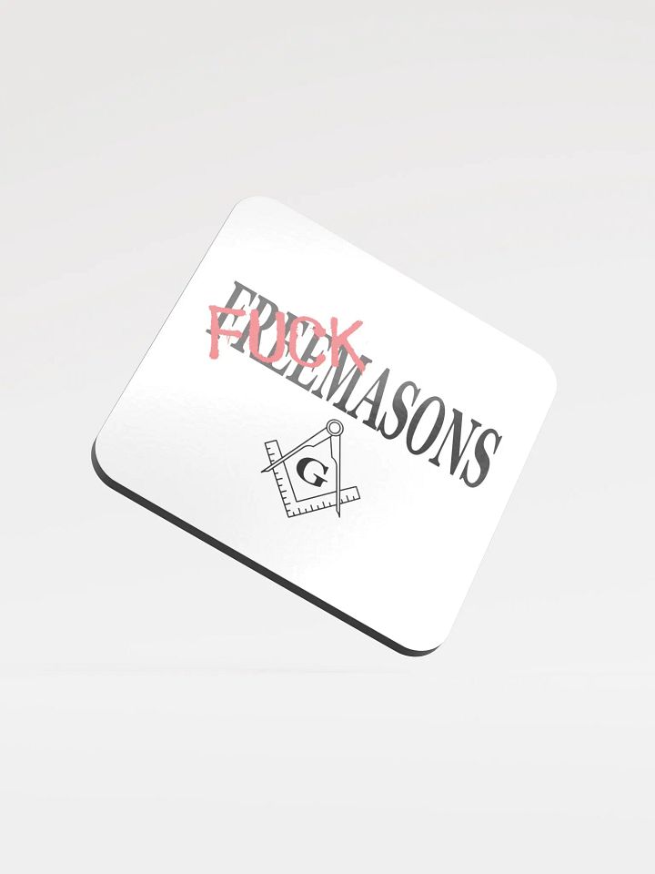 Fuck Masons - Glossed Cork Coaster product image (2)