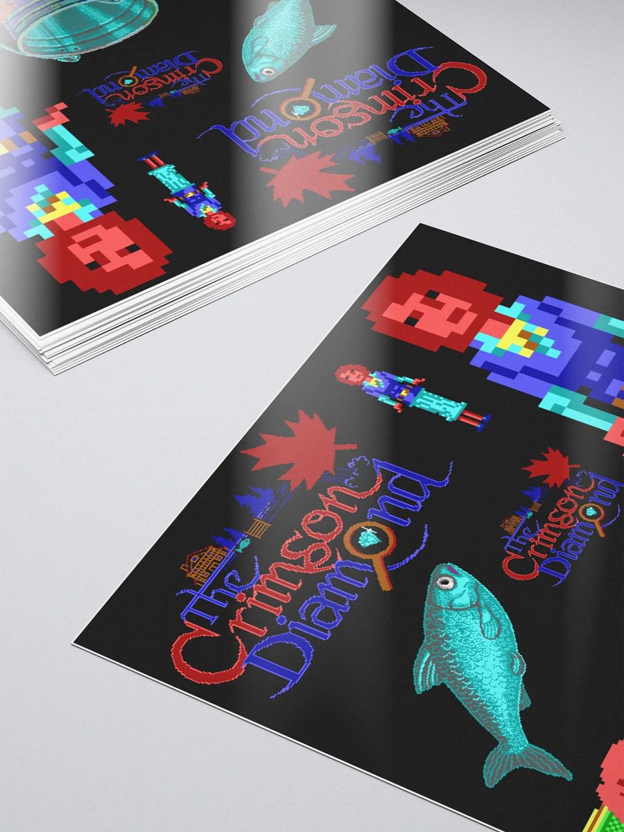 The Crimson Diamond smaller sticker set product image (5)