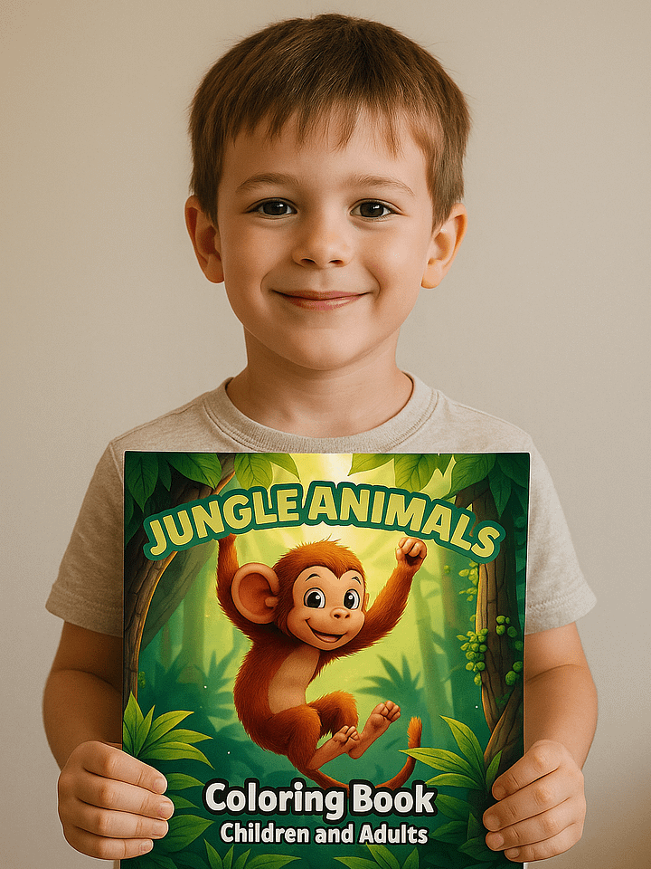 Jungle Animal Coloring Book for Kids product image (1)