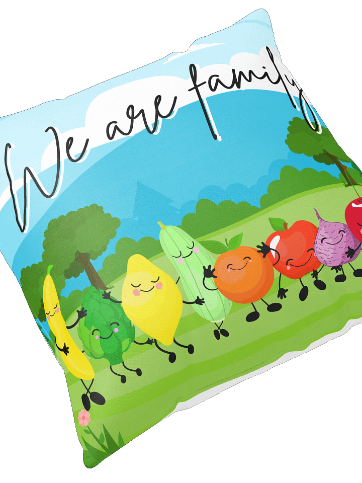 We are family Double-sided Winter and Summer Throw Pillow product image (2)