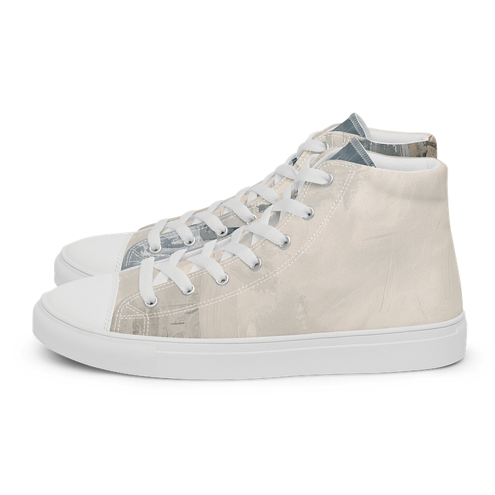 Harmonious Brushstrokes High Top Canvas Shoes product image (1)