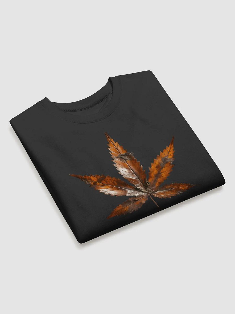 Vintage Dry Rusty Cannabis Leaf Long Sleeve Sweater – Retro Botanical Apparel product image (3)