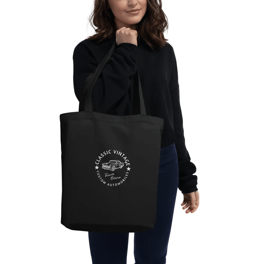 Classic Vintage Custom Automobiles - Organic Canvas Statement Tote product image (2)