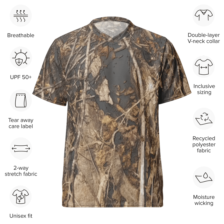 Recycled Unisex Sports Jersey - Dead Split - It Happennnns Camo product image (9)