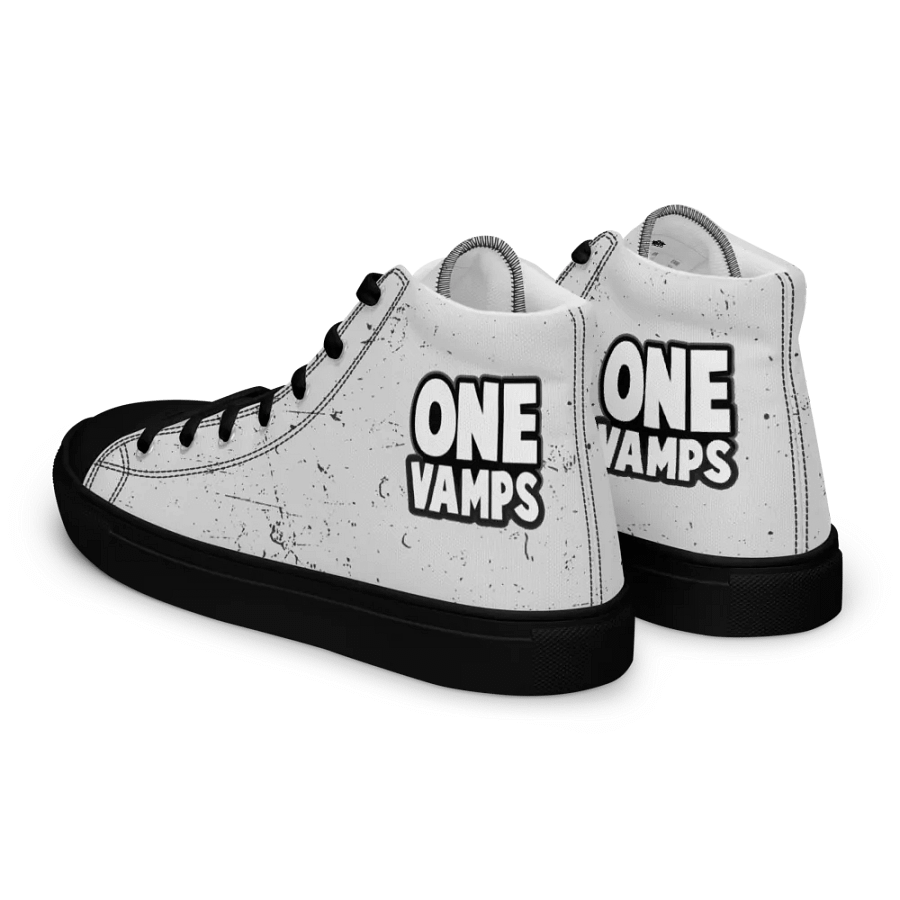 Women's High Top Canvas Shoes OneVamps White scratch color product image (7)
