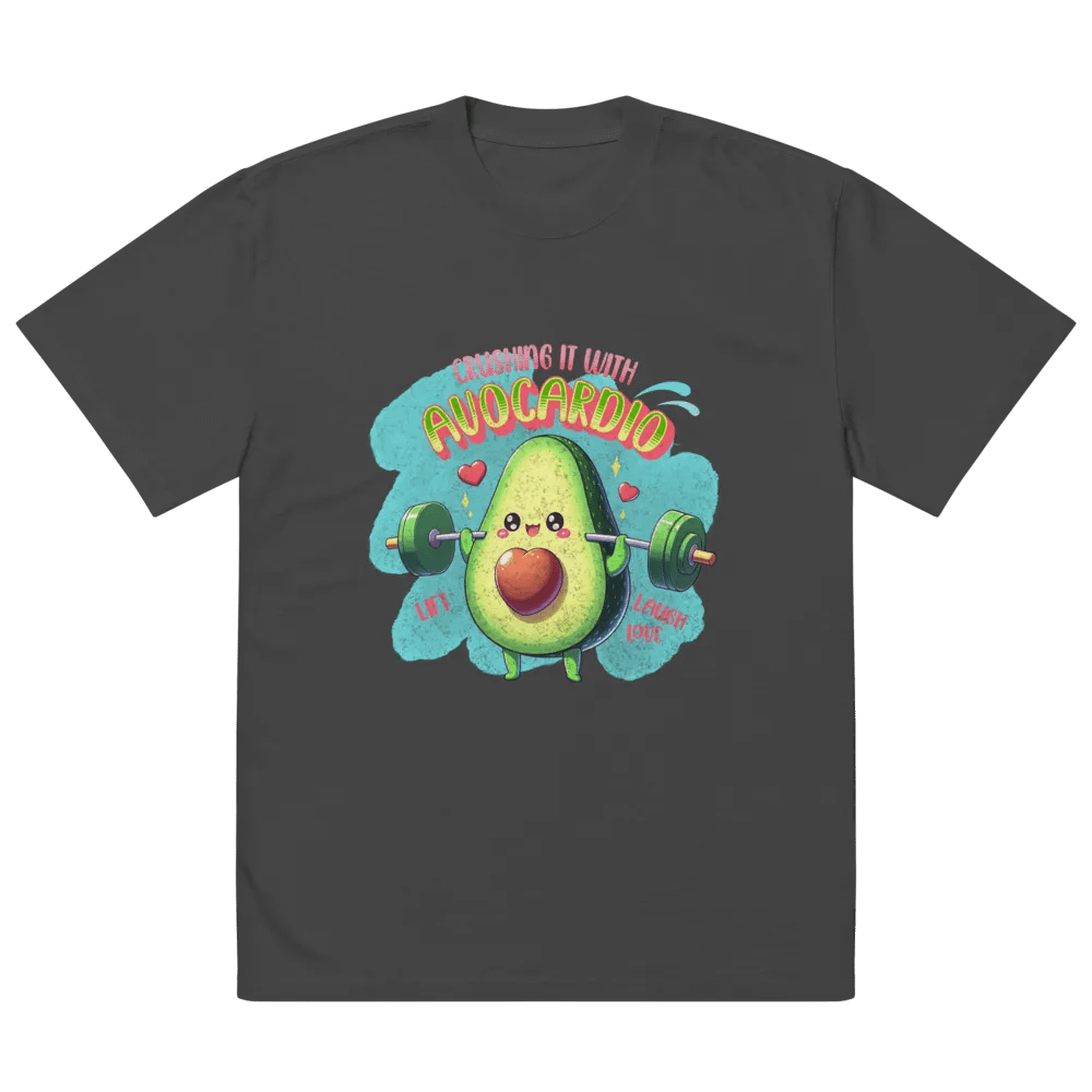 Crushing it with AVOcardio Oversized Faded T-Shirt product image (3)