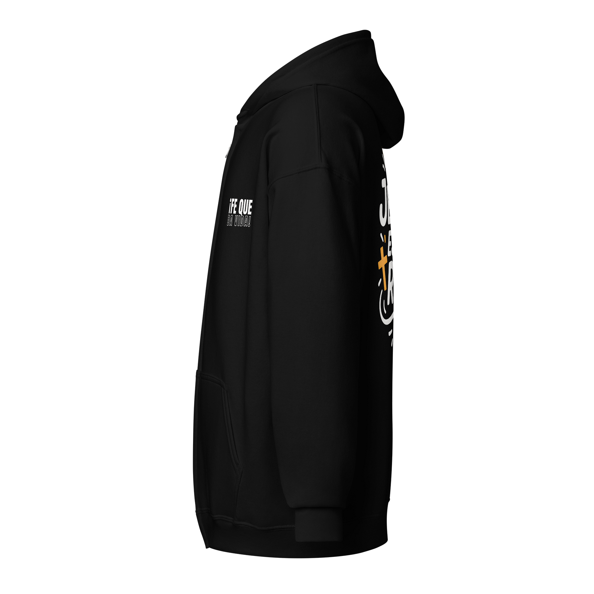 Sudadera Unisex con Capucha y Cremallera | Jesús es mi Rey product image (3)
