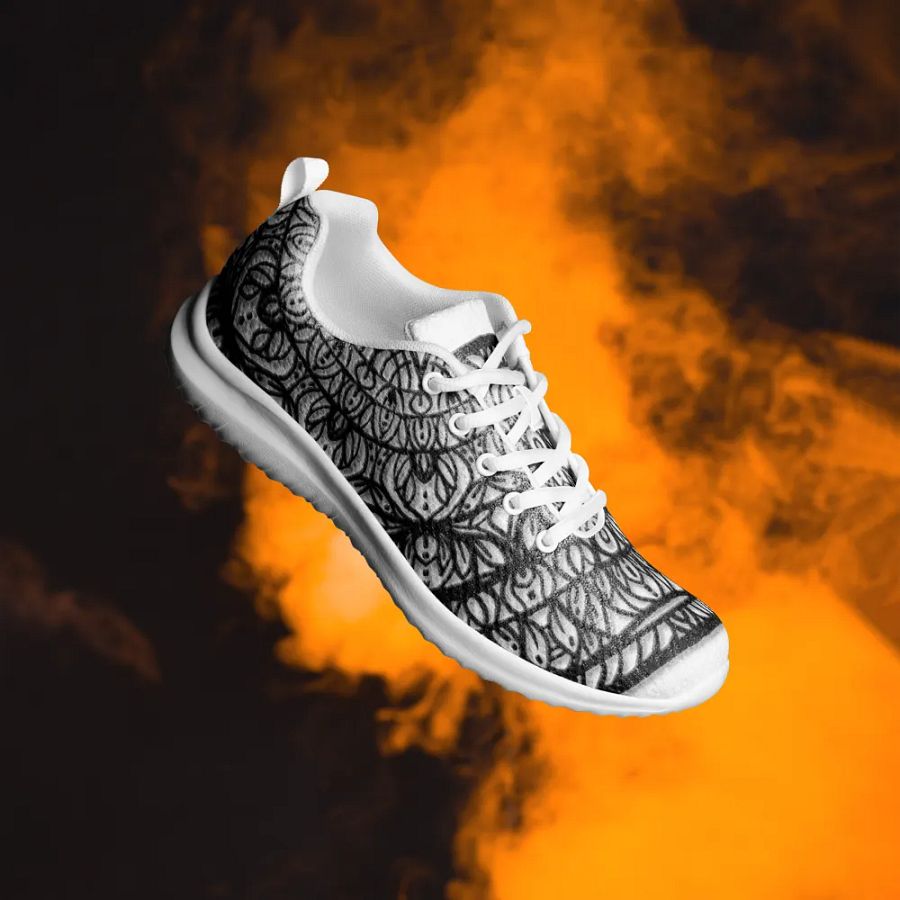 Mandala Symmetry Men's Athletic Shoes product image (4)
