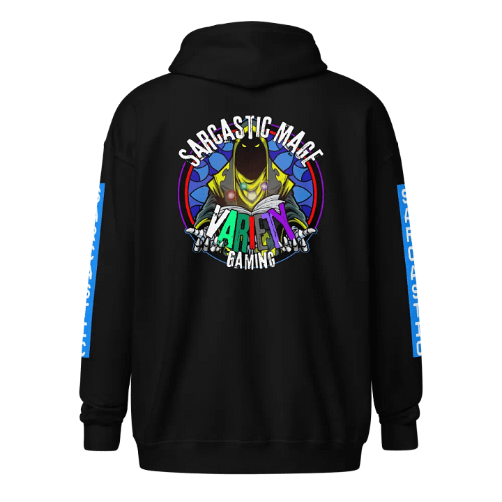 Sarcastic Mage Glow Zip Hoodie product image (2)