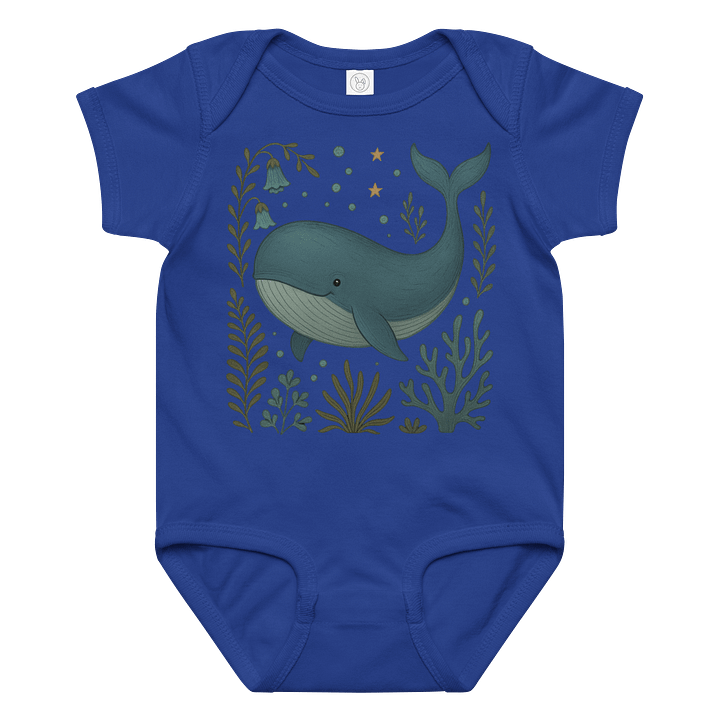 Whimsical Whale Baby Bodysuit product image (1)