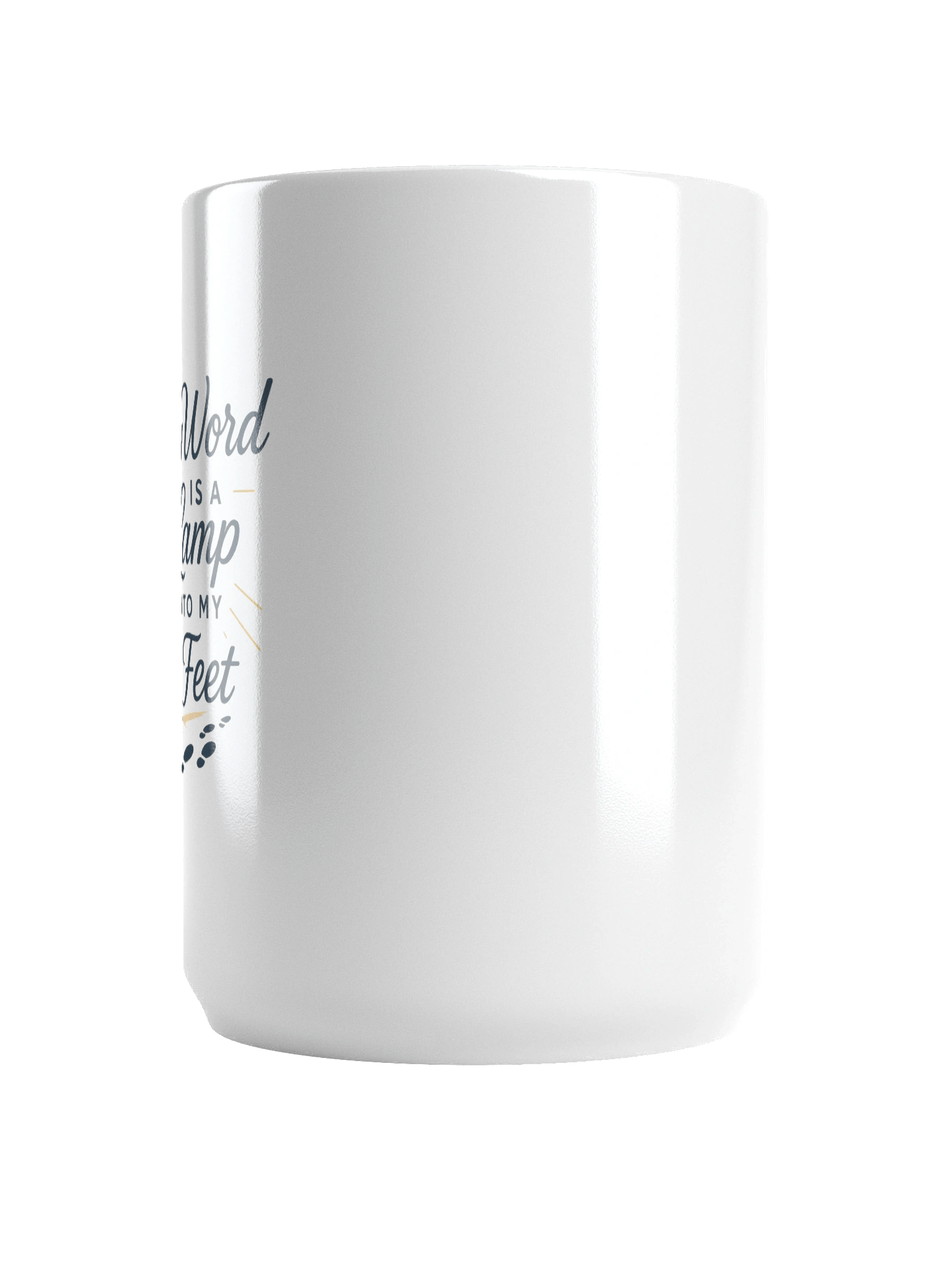 Thy Word Is a Lamp Unto My Feet - White Glossy Mug product image (6)
