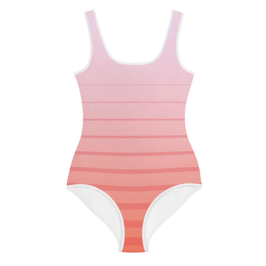 Sunset Stripes Youth Swimsuit product image (1)