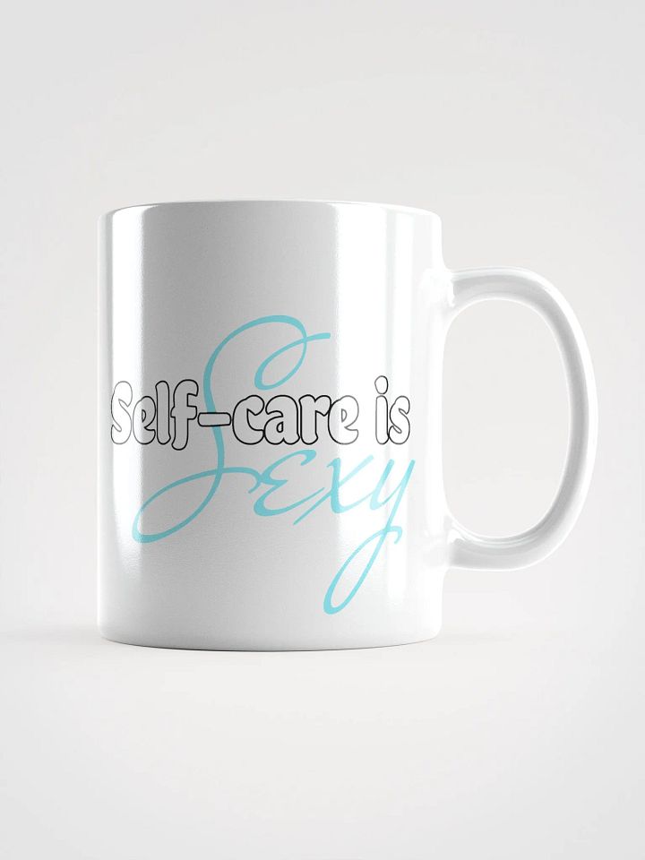 Self-care is sexy - Tall blue mug product image (2)