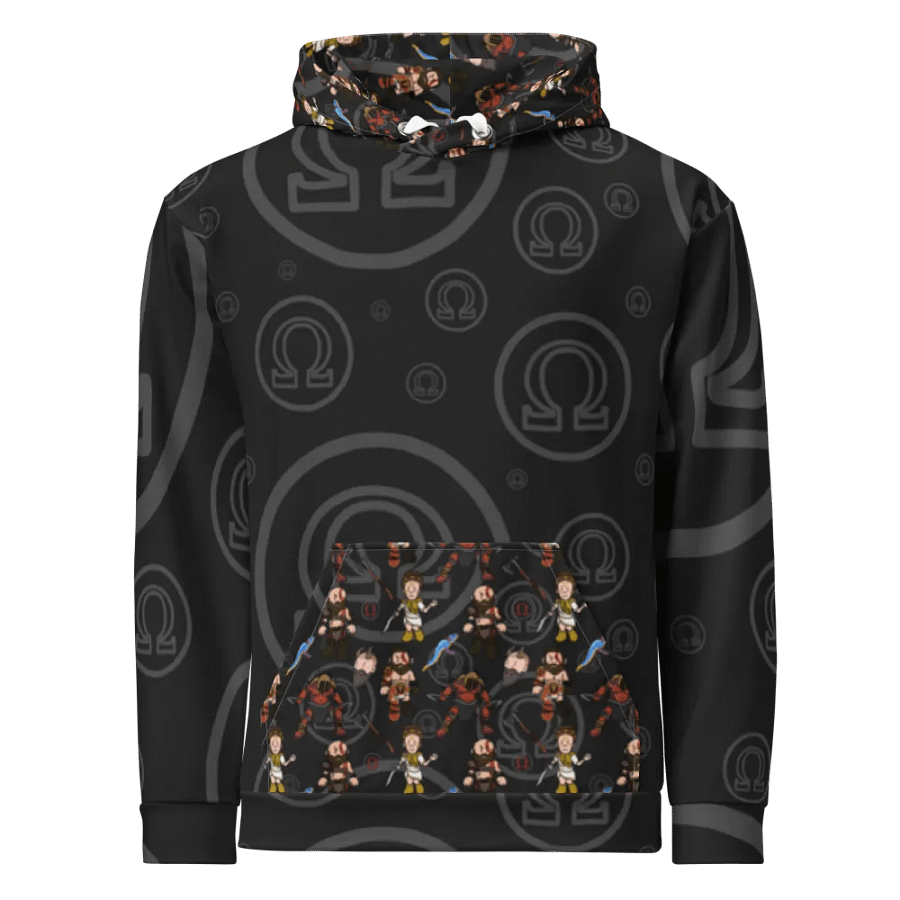God of War Patterned Hoodie (Black) product image (1)