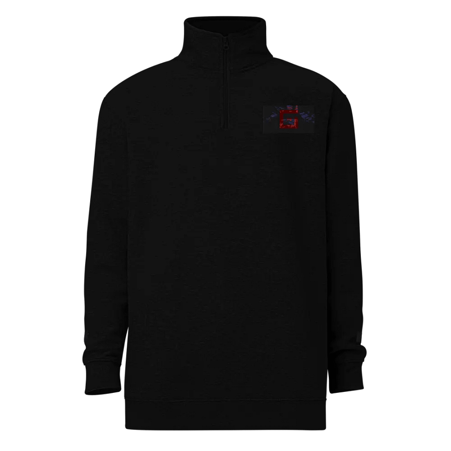 Abstract Red Structure Unisex Fleece Pullover product image (1)