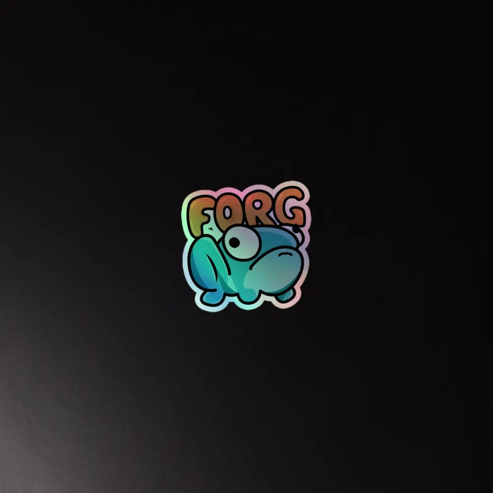 Holographic Forg Sticker product image (4)