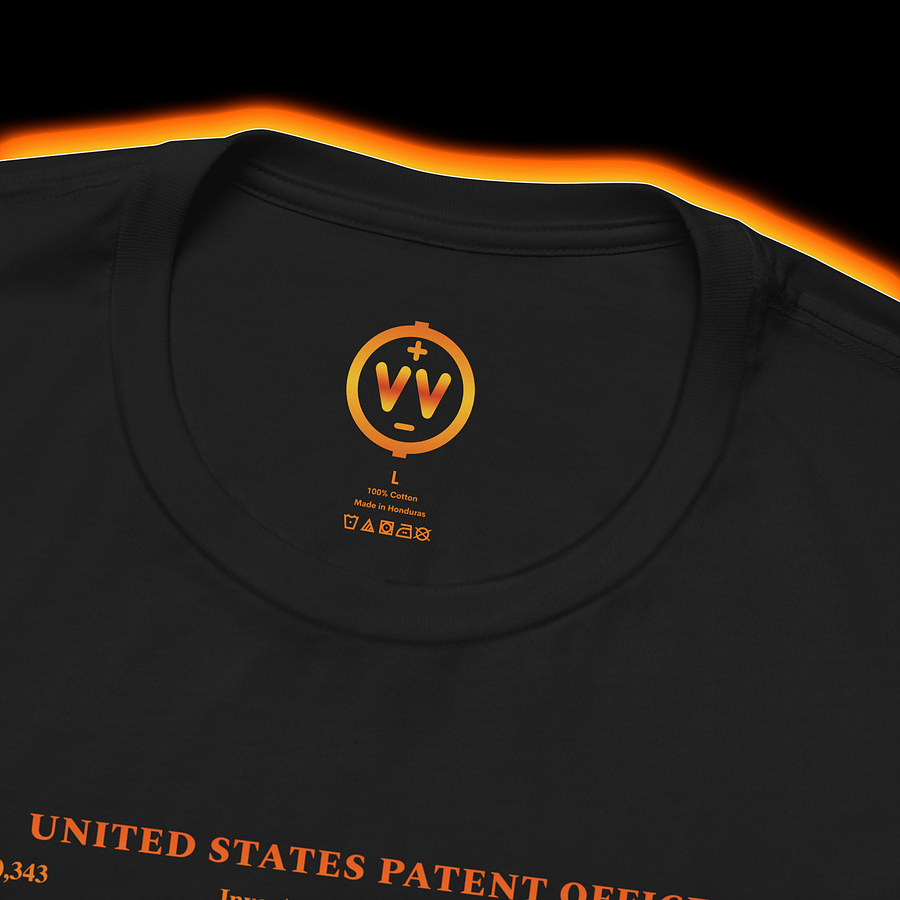 Polymoog T-Shirt - Moog Synth Patent 1977 (Vintage Analog Synthesizer) AMBER PRINT product image (2)