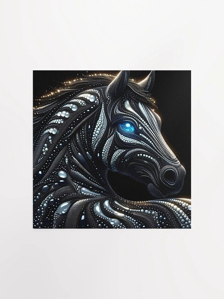 Celestial Horse Dotted Art Poster product image (3)