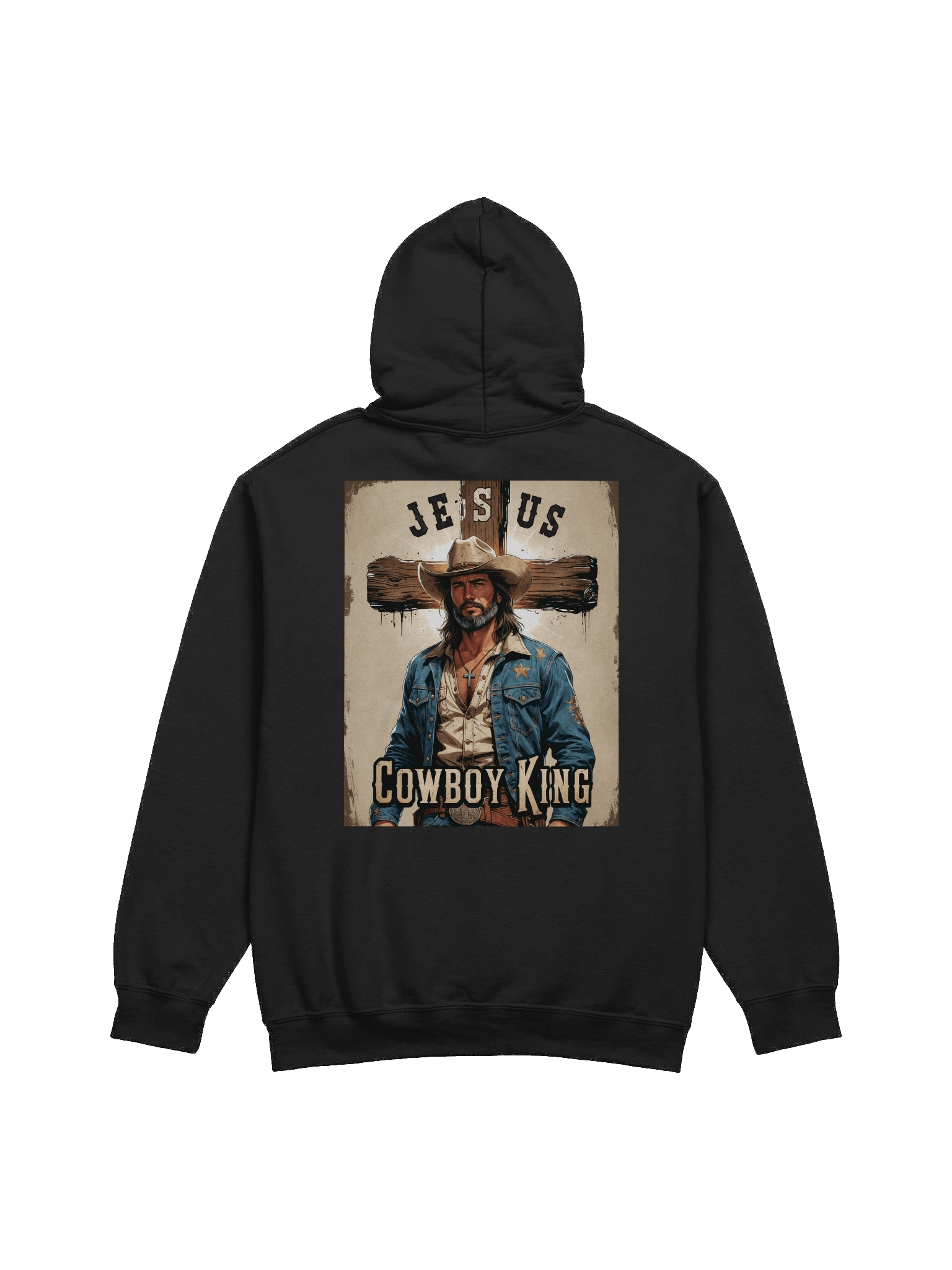 Jesus Cowboy King Hoodie product image (1)