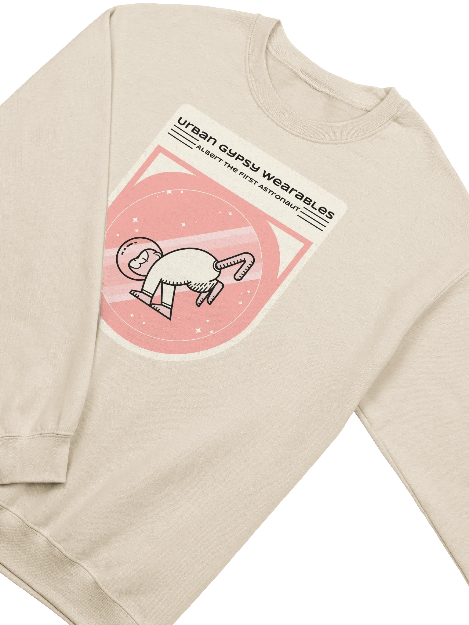 Albert the First Astronaut Crewneck Sweatshirt product image (34)