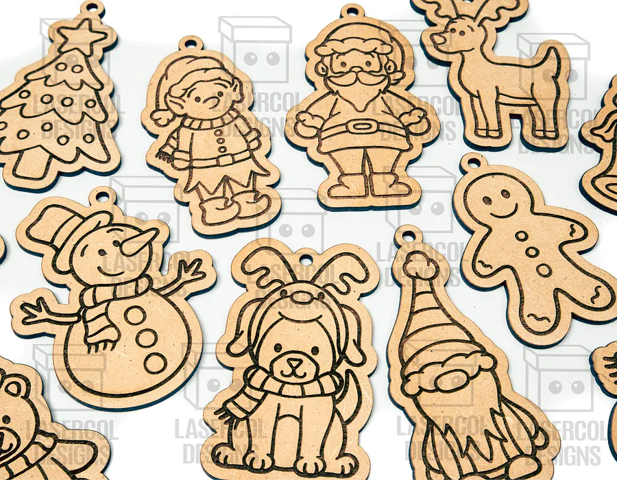 Christmas Ornaments - Laser Cut Files product image (6)