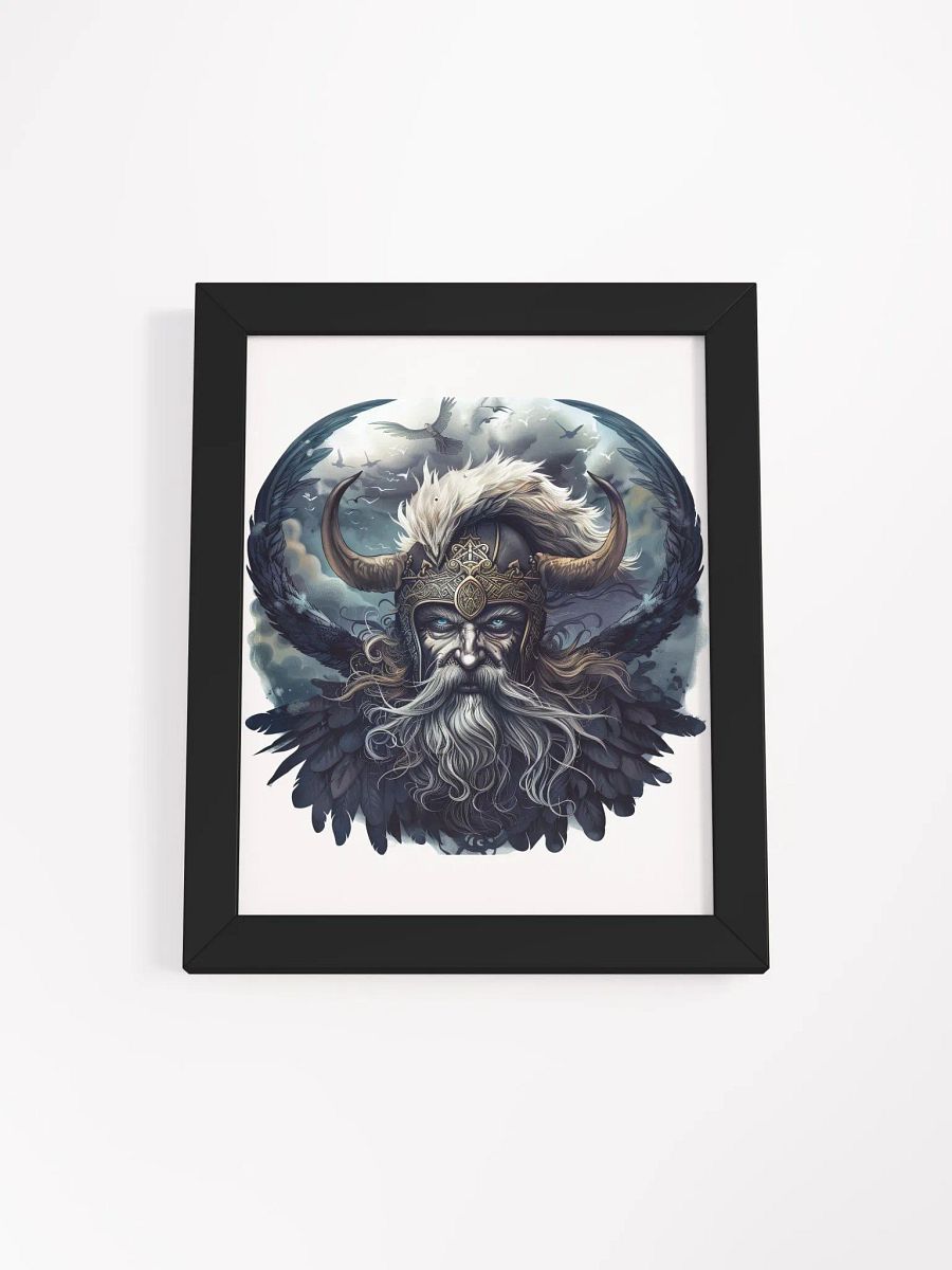 Odin - The Allfather of Norse Gods Framed High-Quality Matte Poster product image (2)