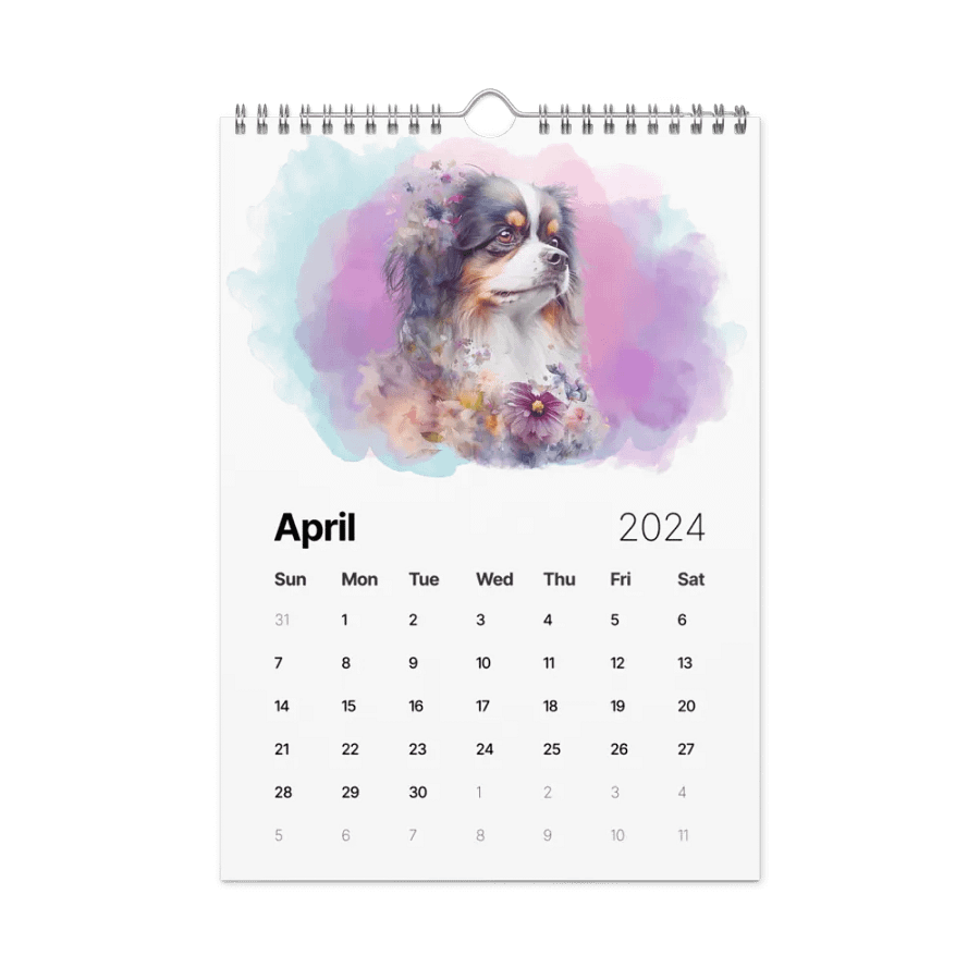 Watercolor Dogs 2024 Wall Calendar, 12 Month product image (7)