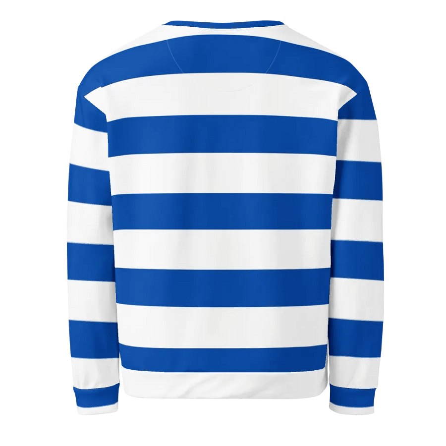 Cobalt Blue and White Striped Sweatshirt product image (2)