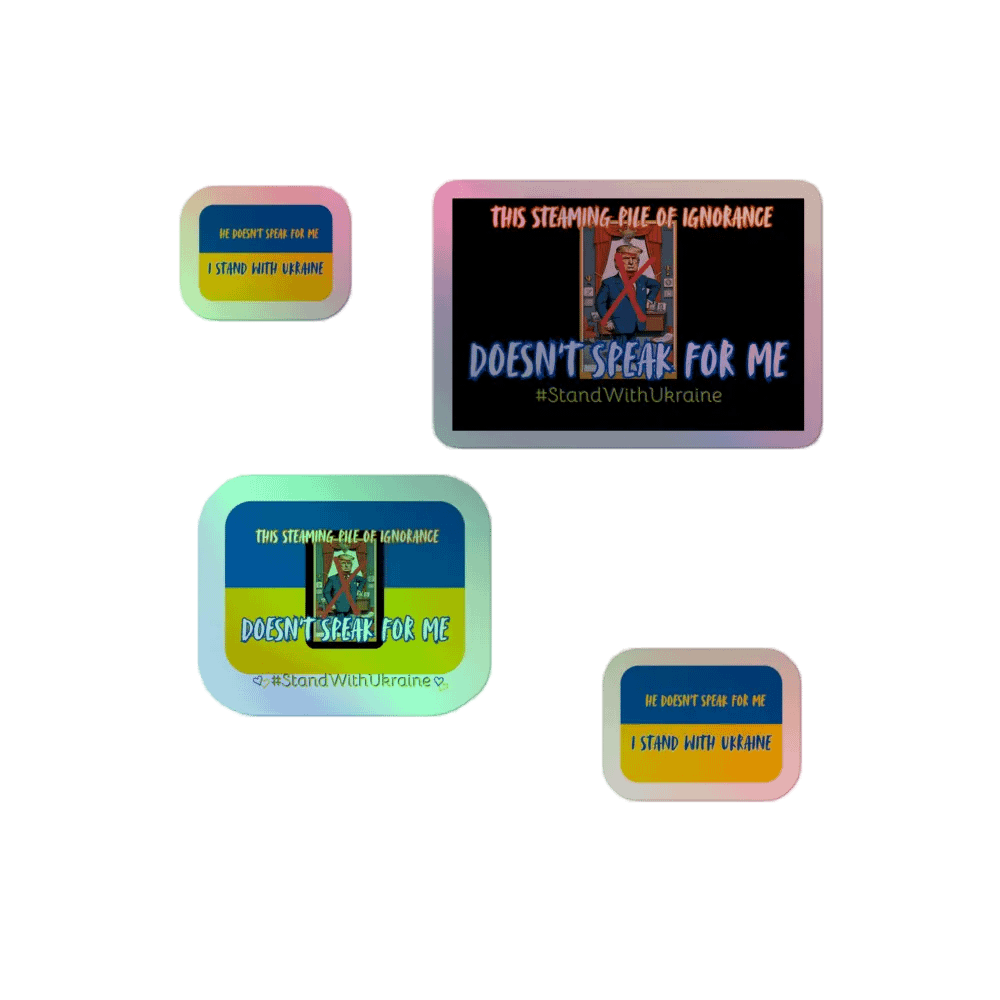 Resistors, Doesn't Speak for Me, Holo Sticker Pack product image (1)