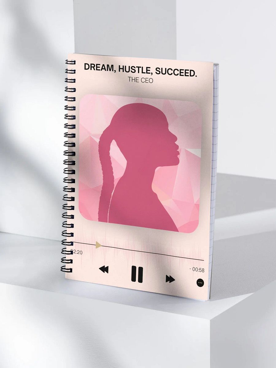 Dream Hustle Succeed Spiral Notebook - Blush product image (3)