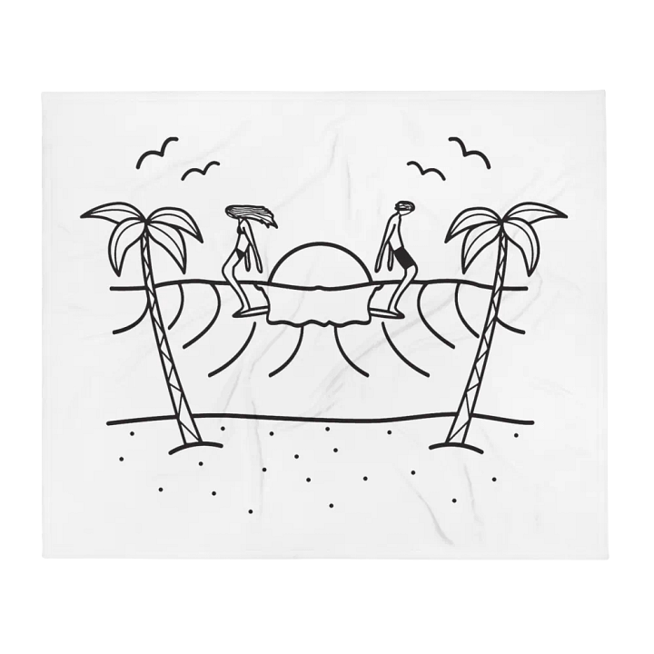 California Dreamin' Throw Towel product image (1)