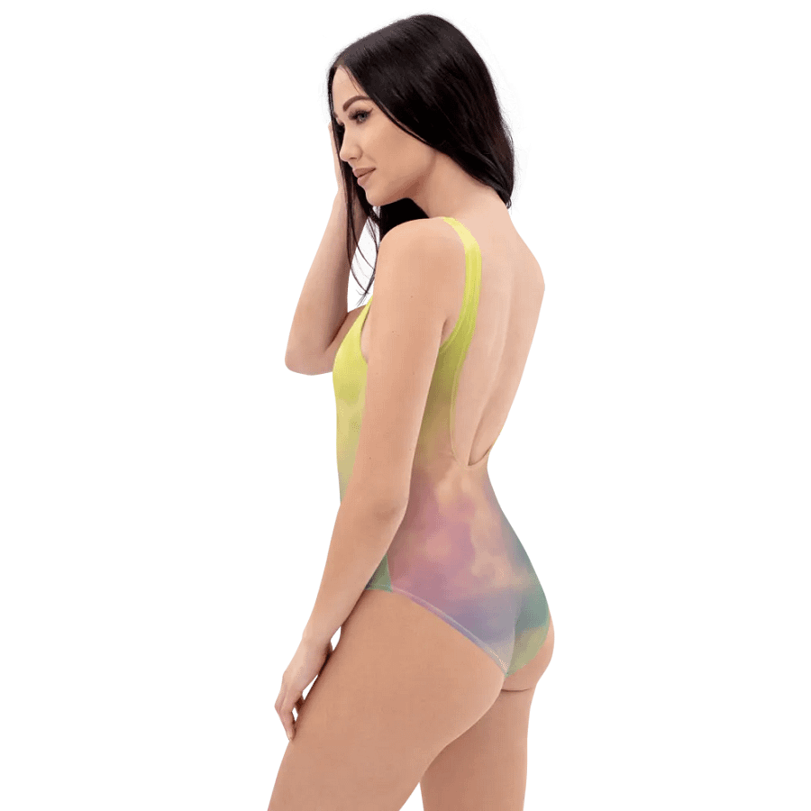Blur Cloud Rainbow Design one piece Swimsuit - V12 product image (2)