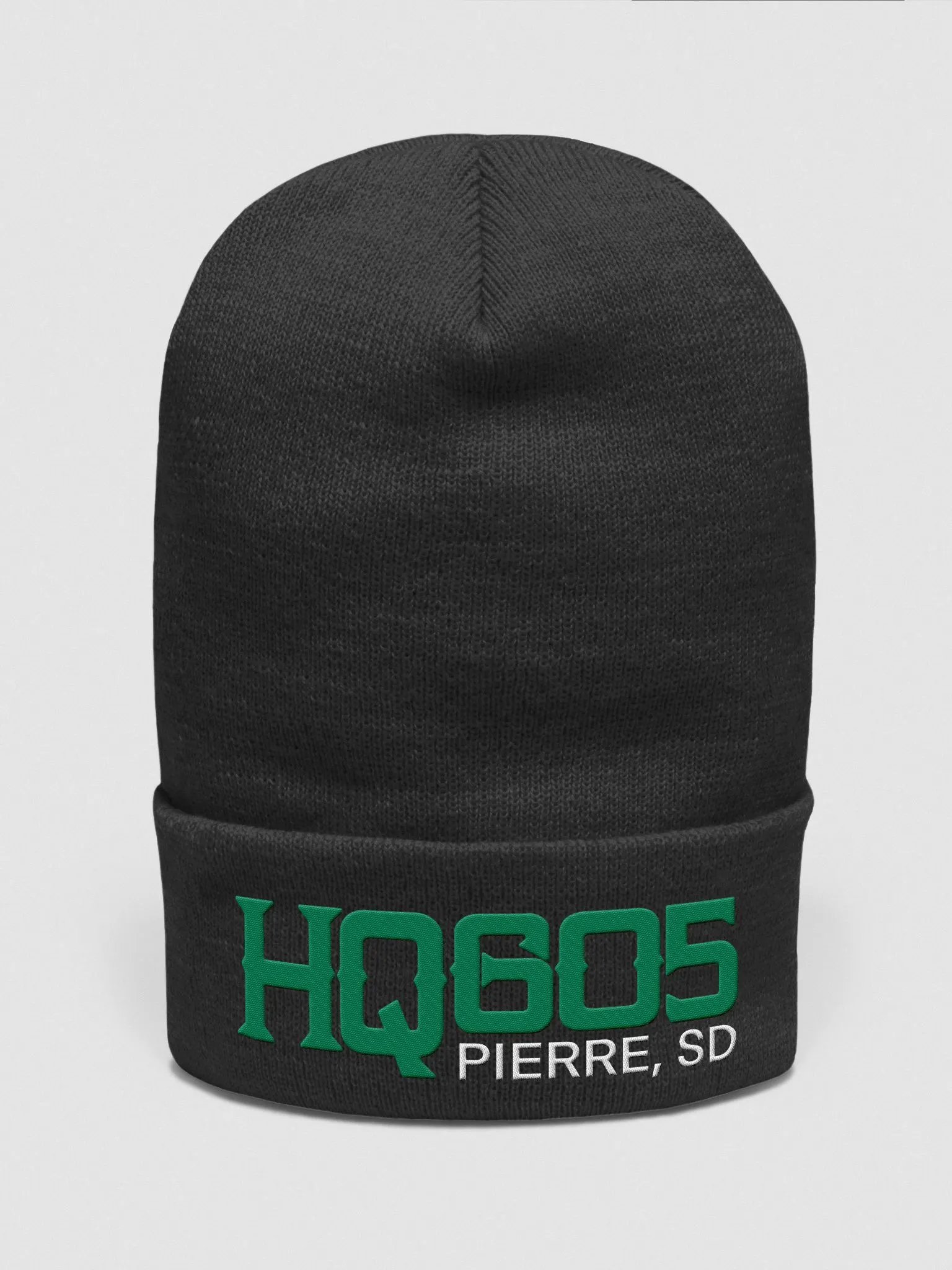 HQ605 Green Logo Beanie product image (1)