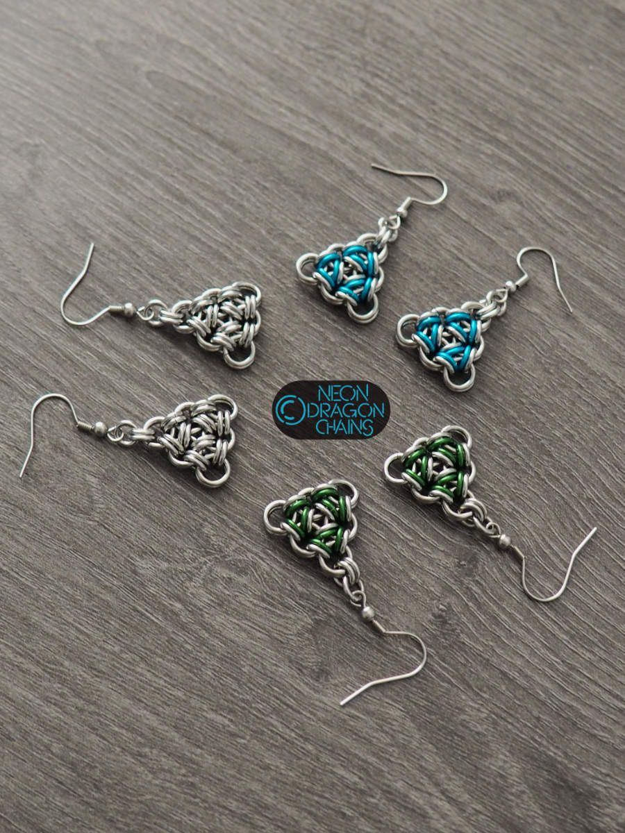 Atomic Triangle Earrings product image (3)