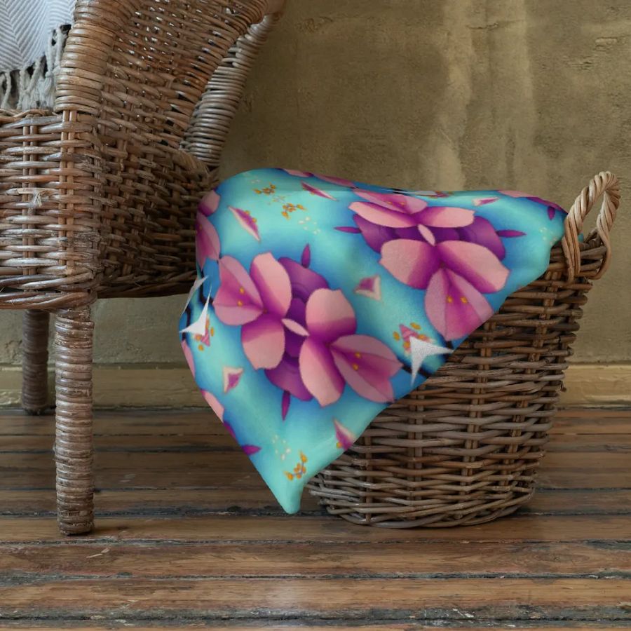 Blush & Bloom Throw Blanket product image (10)
