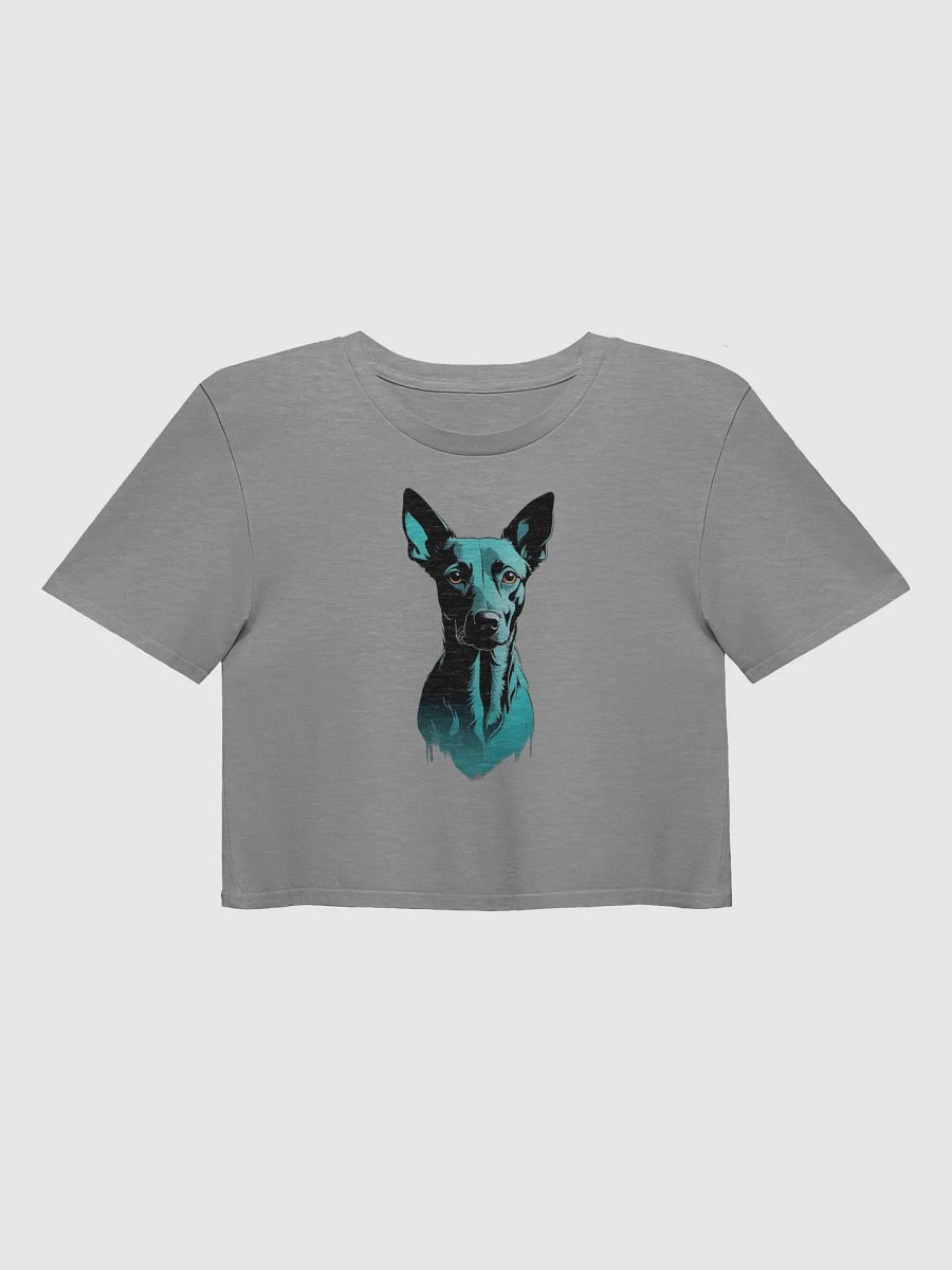 Blue Graphic Dog Women's Crop Top product image (1)