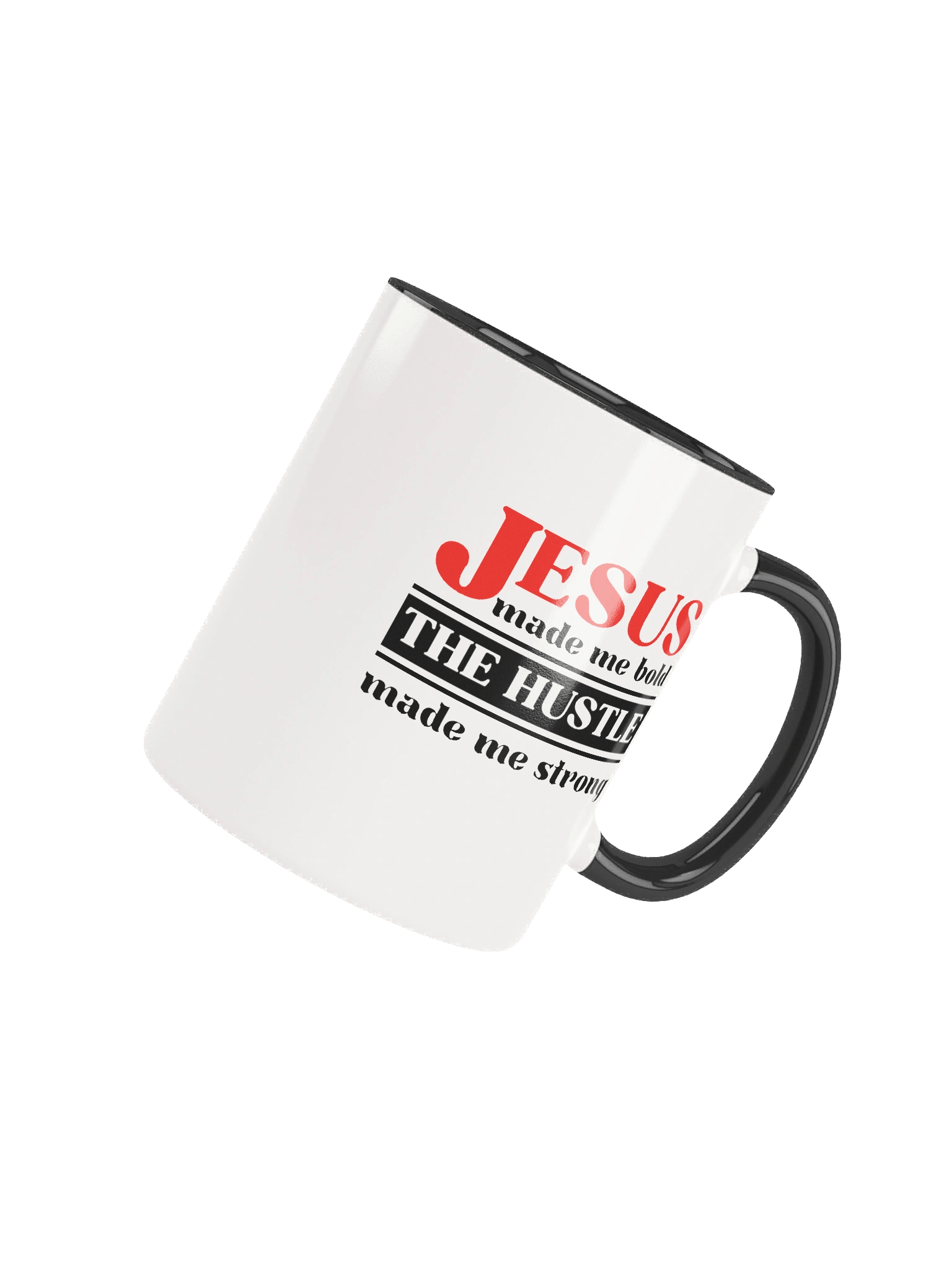 Jesus Made Me Bold The Hustle Made Me Strong Christian Mug | Faith & Hustle Coffee Cup | Motivational Christian Gift product image (5)