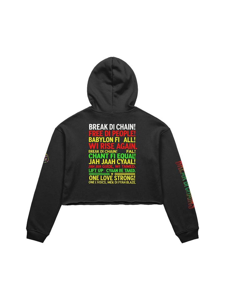 🔥 Break Di Chains – Fleece Crop Hoodie product image (2)