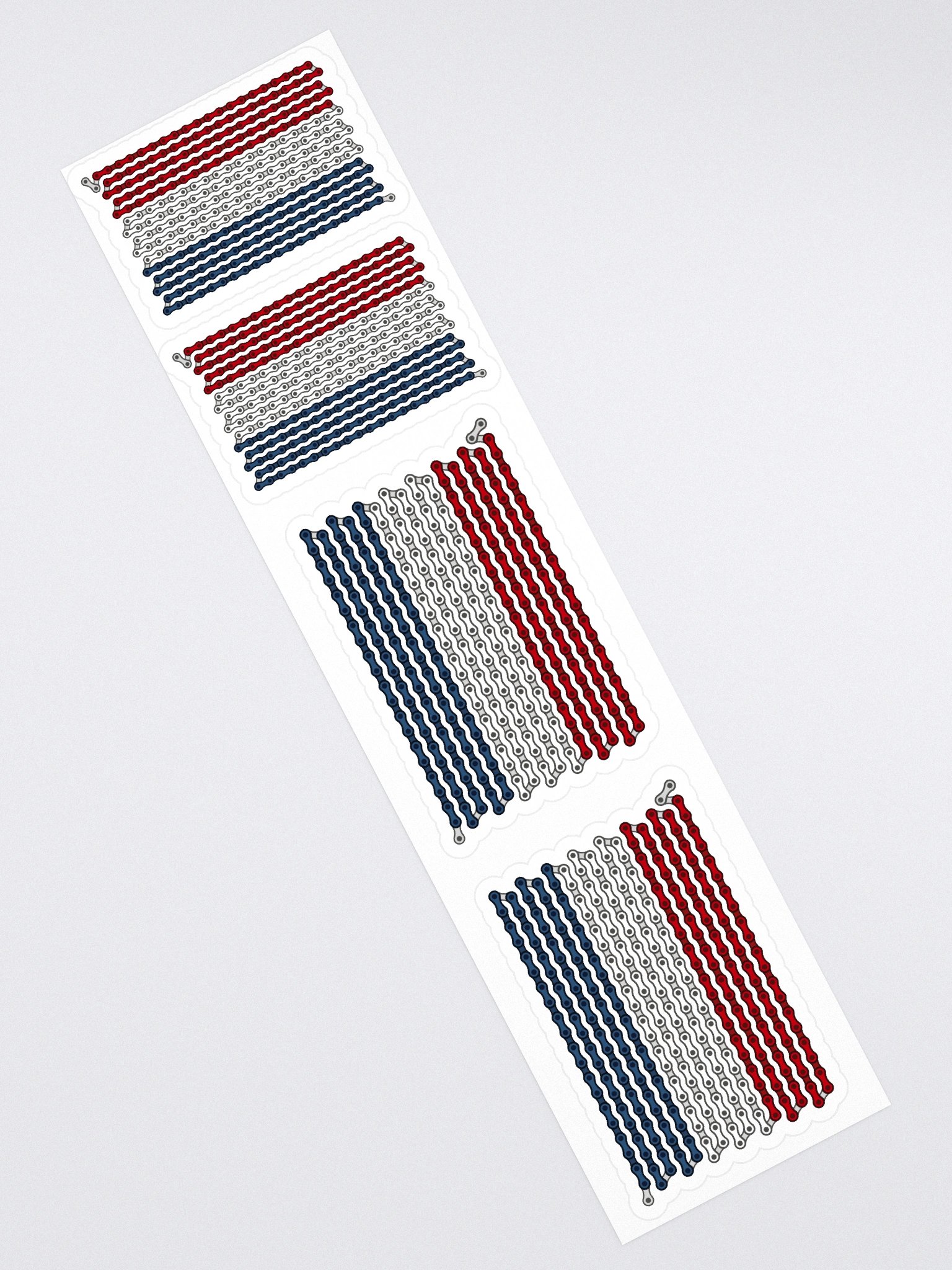 Netherlands Bike Chain Flag Stickers, Mixed Size 4 Pack product image (2)