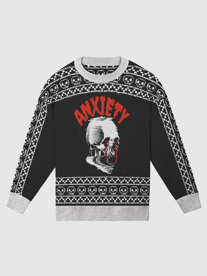 Anxiety knit relaxed fit sweater product image (3)